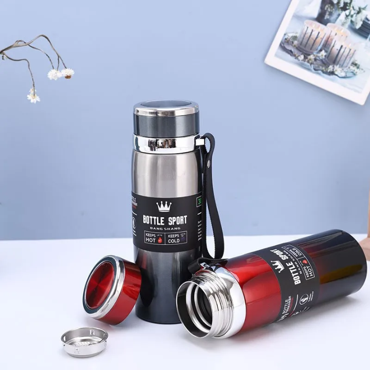 Bouteille d'eau intelligente à double paroi en acier inoxydable 316, gourdes isothermes durables pour hommes, femmes et enfants